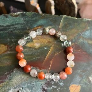 Elegant Garden Quartz Beaded Bracelet